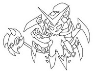 Ausmalbild zum Ausdrucken - Virus Charlie - Brawl Stars - Godzilla