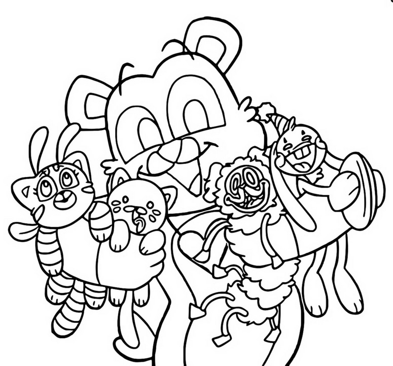 Desenho para colorir As bonecas