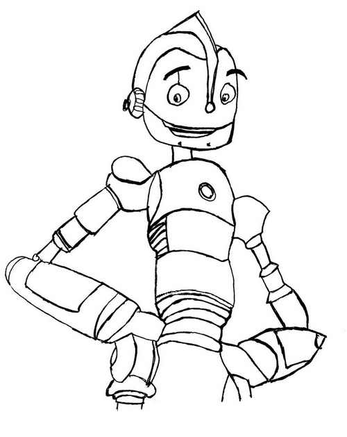 Coloring page Robots