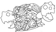 Imagem para colorir - Monster Treasure - Piratix