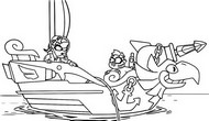 Desenho para colorir - Sky Hunter - Piratix