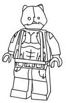 Kleurblad - Meowscles - Fortnite Lego