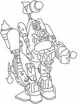 Printable coloring - Speed –Robot - Superthings - Turbo Warriors