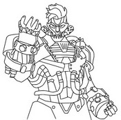 Inkleurbare afbeelding - Megalo Don - Fortnite - Wrecked
