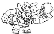 Desenho para colorir - Clancy - Brawl Stars - Classic