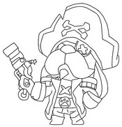 Desenho para colorir Ruffs Lobo do Mar