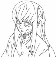Desenho para imprimir - Muichiro Tokito - Demon Slayer Temporada 4