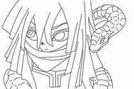 Folha para colorir - Obanai Iguro - Demon Slayer Temporada 4