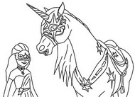 Kolorowanka do druku - Scarlett & Blaze - Unicorn academy Rozdział 2