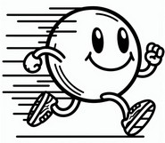 Hoja para colorear - Carrera - Emoticonos en los Juegos Olímpicos