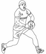 Kostenloses Ausmalbild - Antoine Dupont - Französische Athleten Olympische Spiele 2024