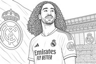 Boyama sayfası - Marc Cucurella - Futbol - Real Madrid