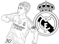 Coloriage gratuit - Gonzalo Garcia - Football - Real Madrid