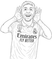 Coloriage à imprimer - Federico Valverde - Football - Real Madrid