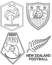 Image à colorier - Hommes - Groupe A - Football - Jeux olympiques 2024