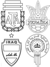 Coloriage - Hommes - Groupe B - Football - Jeux olympiques 2024
