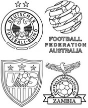 Coloriage à imprimer - Femmes - Groupe B - Football - Jeux olympiques 2024