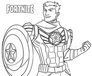 Ausmalblatt - Captain Jones - Fortnite - Absolut Doom