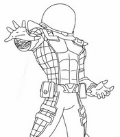 Ausmalbild zum Ausdrucken - Mysterio - Fortnite - Absolut Doom