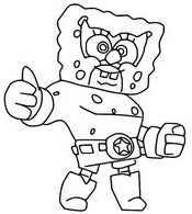 Boyama kağıdı - SüngerBob El Primo - Brawl Stars - SüngerBob KarePantolon