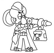 Ücretsiz boyama resmi - Squidward Mortis - Brawl Stars - SüngerBob KarePantolon