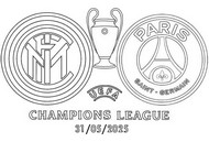 Folha para colorir - Final - Liga dos Campeões da UEFA 2024-2025