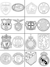 Dibujo para colorear octavos de final