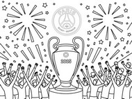 Dibujo para colorear Ganador del PSG