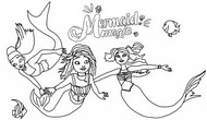 Desenho para colorir - Mermaid Magic - Mermaid Magic