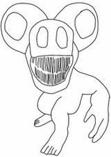 Free coloring page - Monster Koala - Zoonomaly