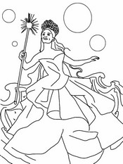 Free coloring page - Glinda - Wicked