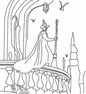 Coloring sheet - Elphaba - Wicked