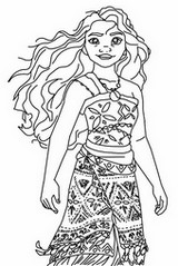Coloring sheet - Moana - Moana 2