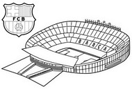Coloring page Camp Nou