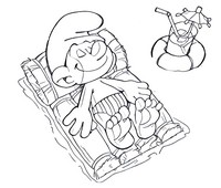 Coloring page Smurfs