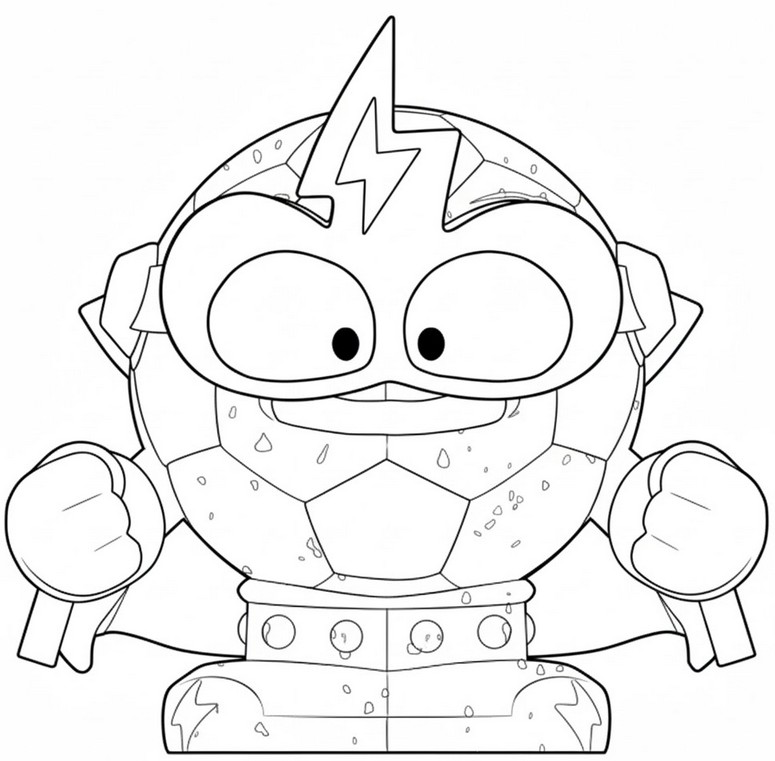 Ausmalbild zum Ausdrucken - Superthings - Kazoom Power