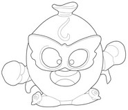 Ausmalbild zum Ausdrucken - Superthings - Kazoom Power