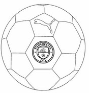 Disegno gratuito - Ballon - Calcio - Manchester City