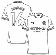 Desenho gratuito - Rodri - Futebol - Manchester City