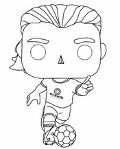 Desenho para imprimir - Haaland Funko Pop - Futebol - Manchester City