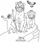 Dibujo descargable - Póster - Mufasa - El Rey León