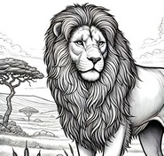 Dibujo para colorear - Kiros - Mufasa - El Rey León