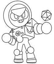 Coloring sheet - Meeple - Brawl Stars - Toy Story