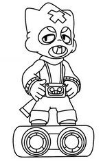 Downloadable coloring - Ollie - Brawl Stars - Toy Story