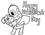 Image à colorier - Happy Valentine's Day - Brawl Stars - Saint-Brawlentin