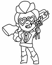 Coloriage - Belle - Brawl Stars - Saint-Brawlentin