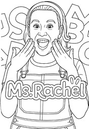 Disegno da colorare Ms. Rachel