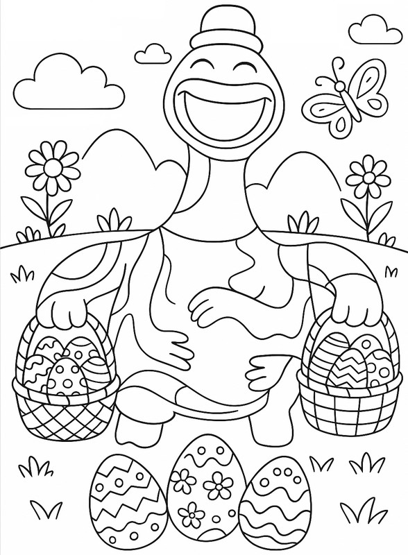Dibujo para colorear Pascua de Resurrección