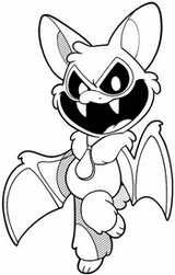 Gratis målarbild - Rabie Baby - Poppy Playtime 4 - Nightmare Critters