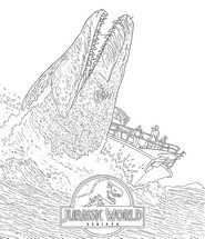 Kleurplaat om te printen - Jurassic World: Rebirth - Films in de bioscoop in 2025